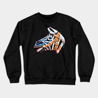 Zebra Galloper Crewneck Sweatshirt